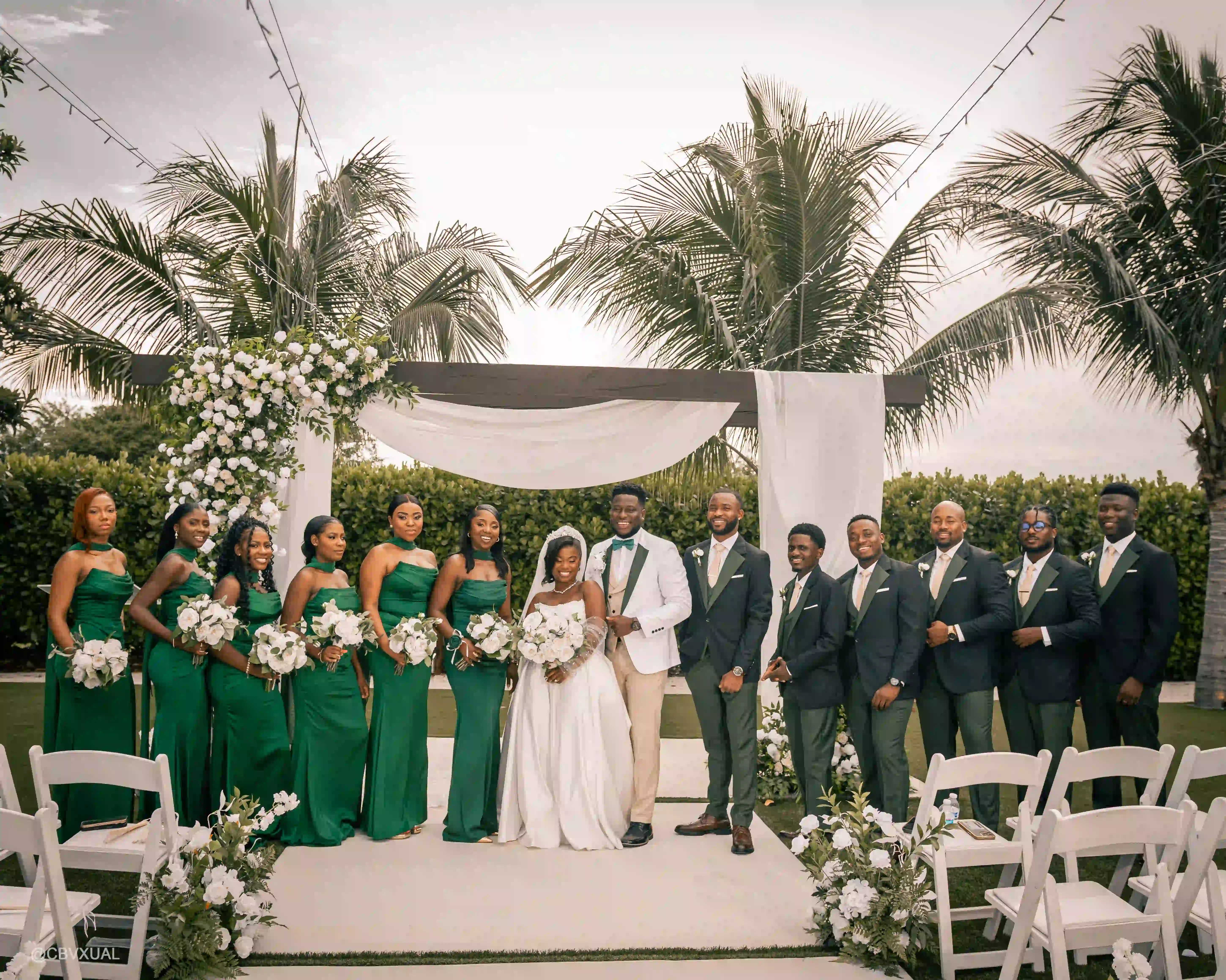 Golden hour wedding portraits South Florida